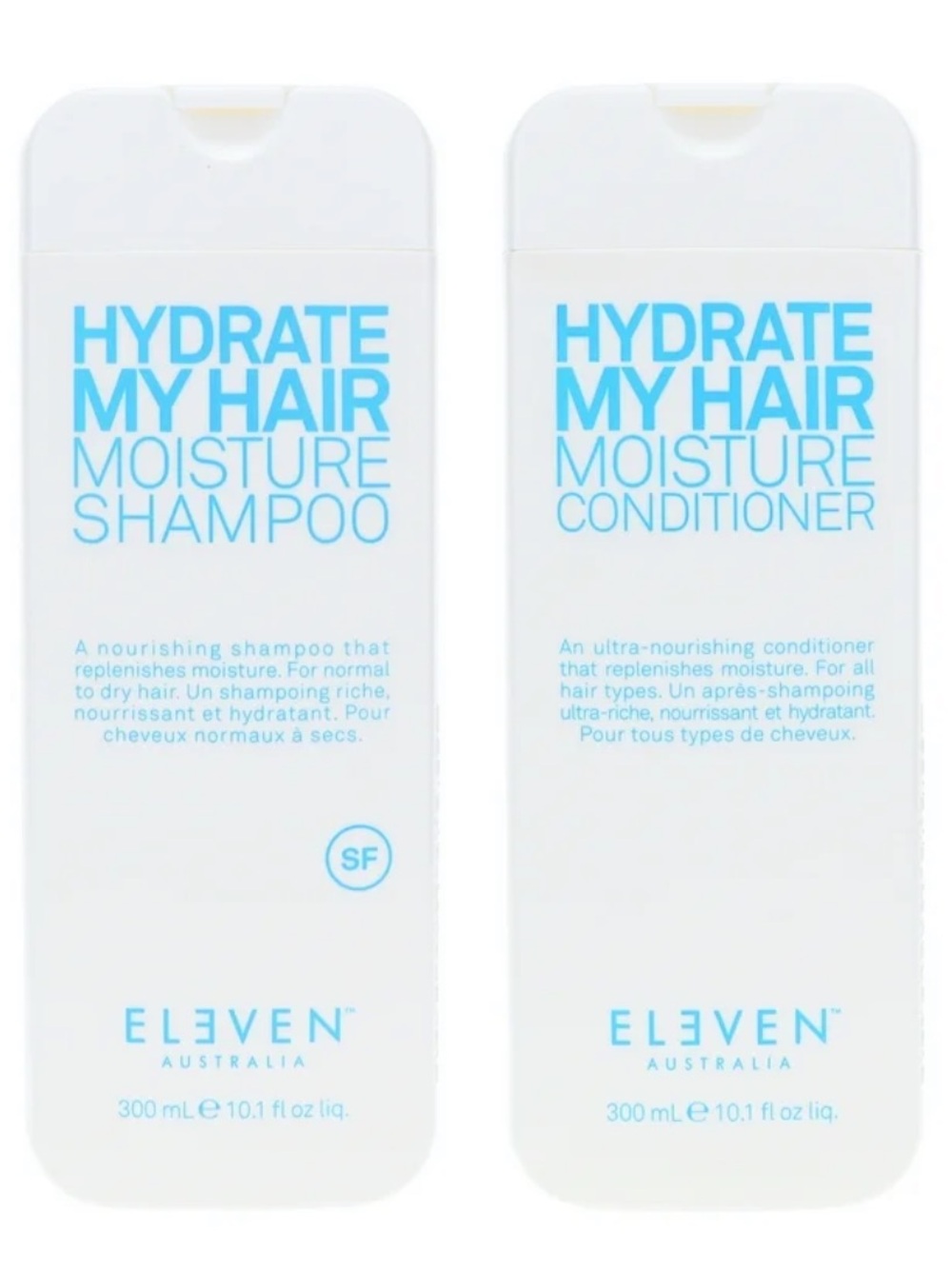 Eleven Australia Moisture Shampoo + Conditioner Duo | 300ml Each | New Sealed